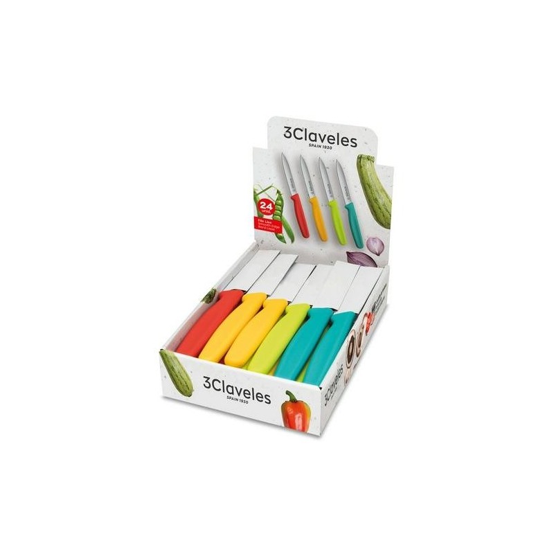 CUCHILLO VERDURAS COLORES 10CM SURTIDO 01448