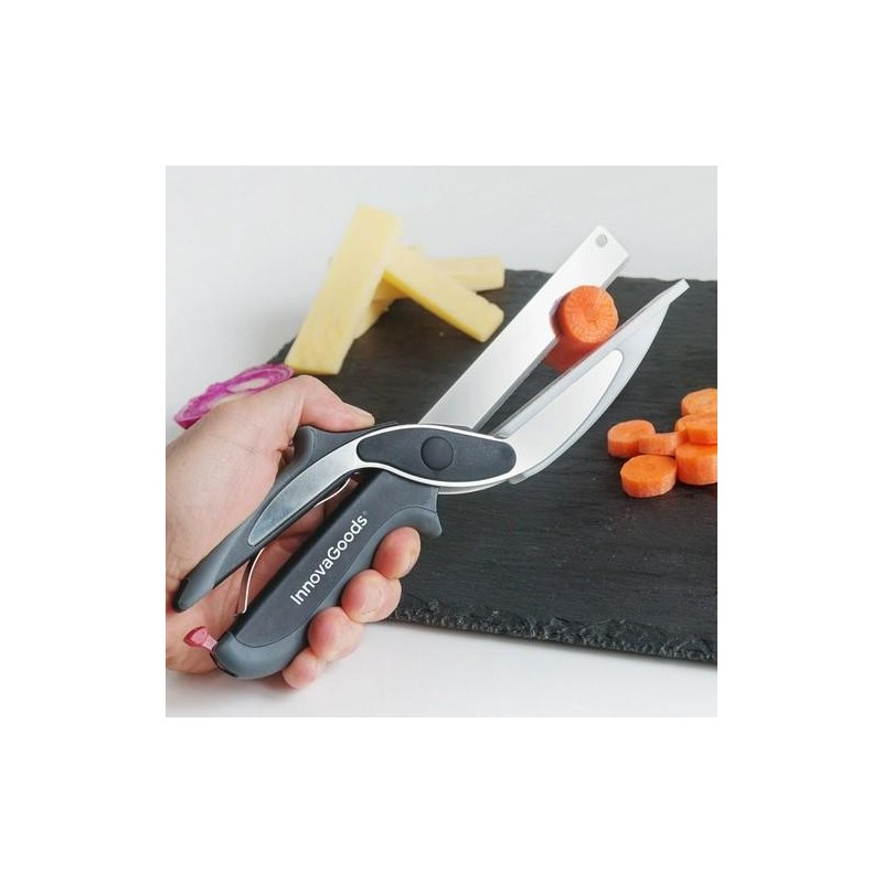 CUCHILLO-TIJERA CON MINI TABLA CORTAR PIZARRA