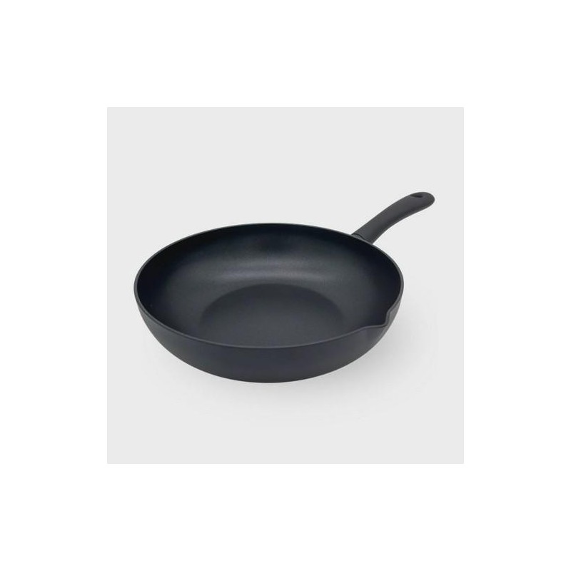 WOK 28CM FULL INDUCTION K-LINE BLACK  KLI0328