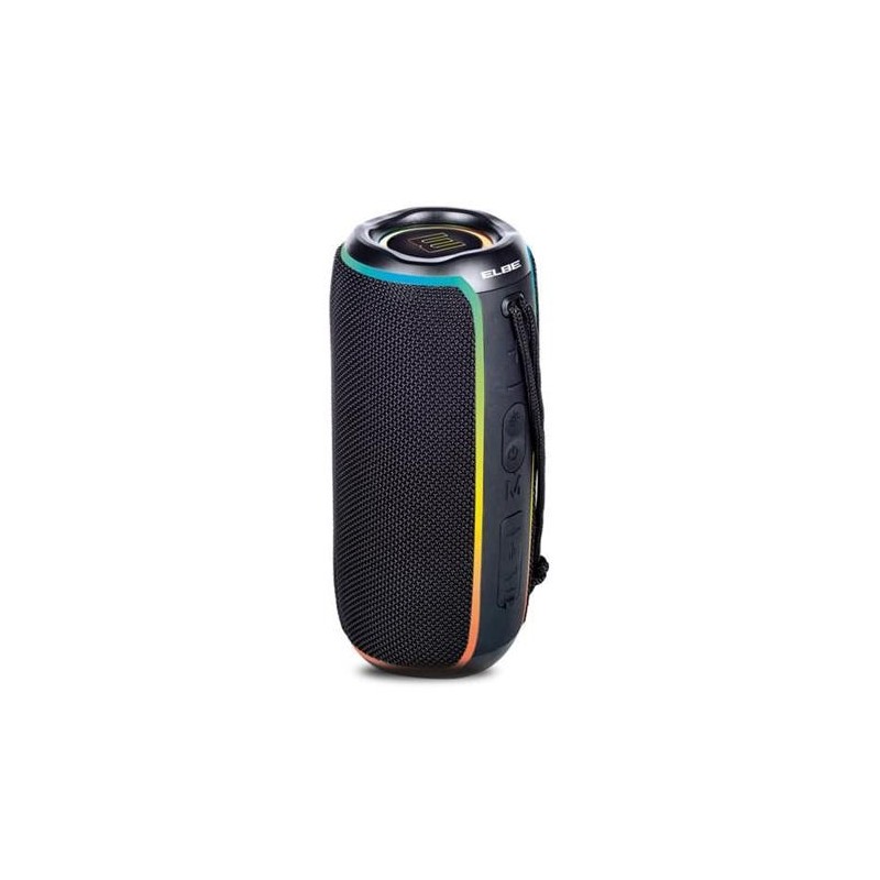 ALTAVOZ ELBE BT NEGRO 20W IPX6 TWS LUZ LED