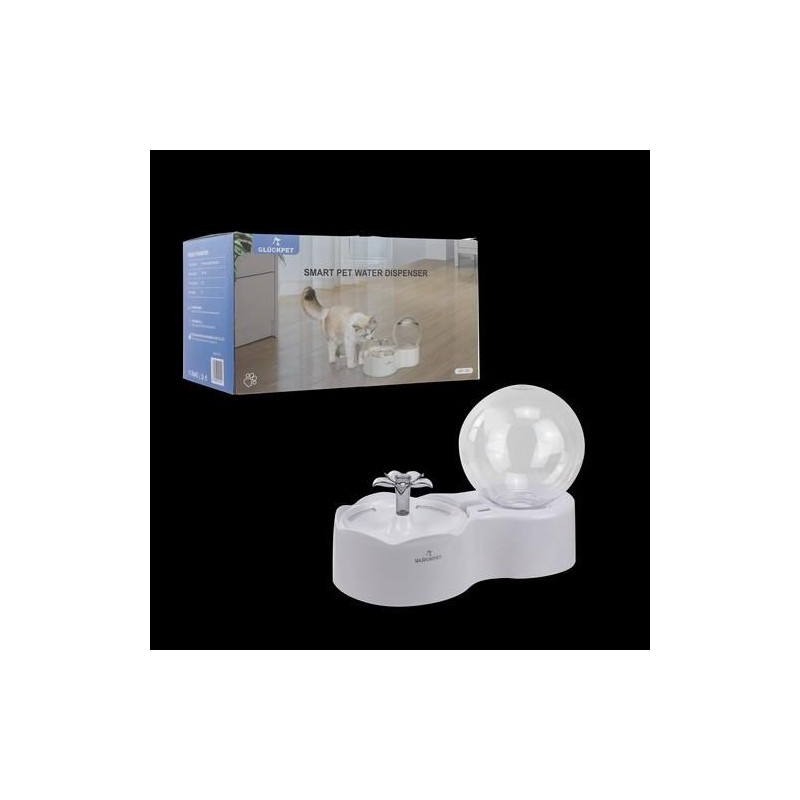 FUENTE DE AGUA GATOS 2.5L SILENCIOSA CON FILTRO