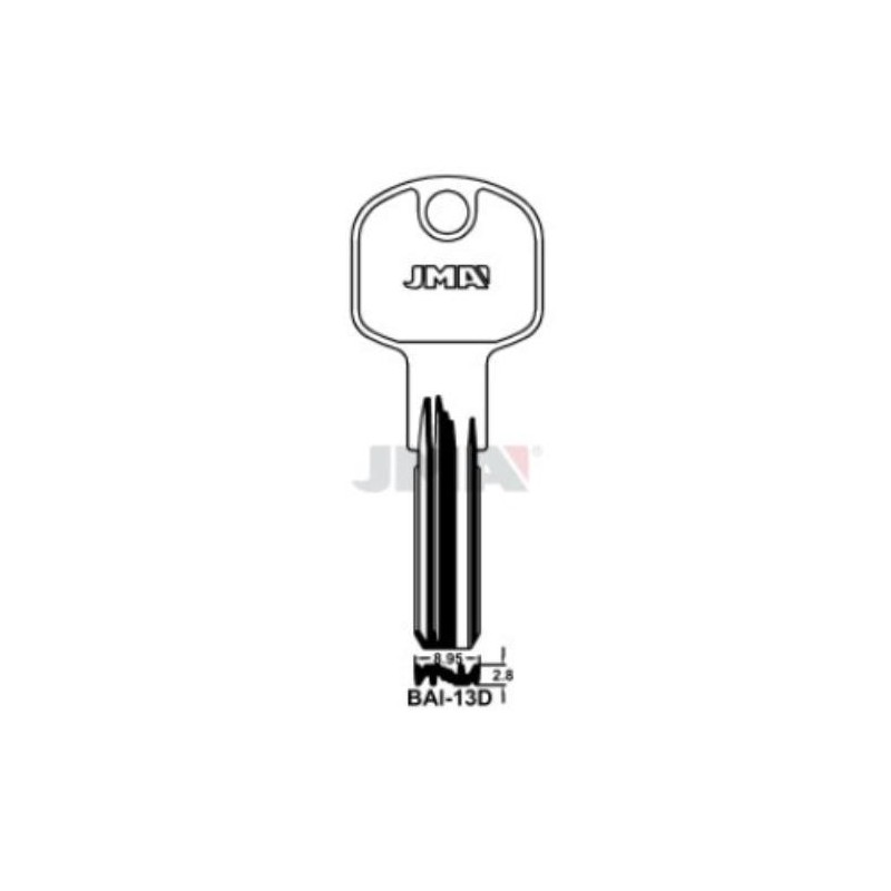 LLAVIN LATON SEGURIDAD BAI-13D