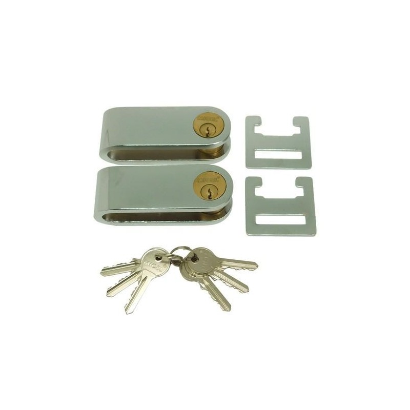 KIT 2 CANDADOS REJA BALLESTA CN16 115X40MM LL/I