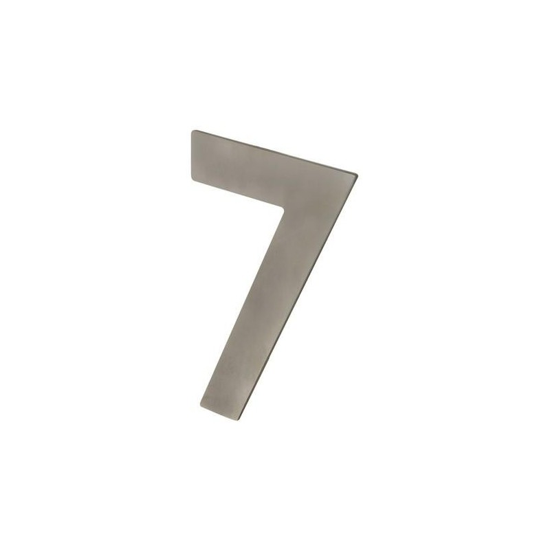 NUMERO 7 ADHESIVO 100X64X2MM INOX SATINADO