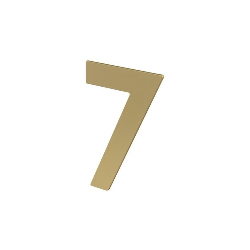 NUMERO 7 ADHESIVO 100X64X2MM INOX LATON MATE
