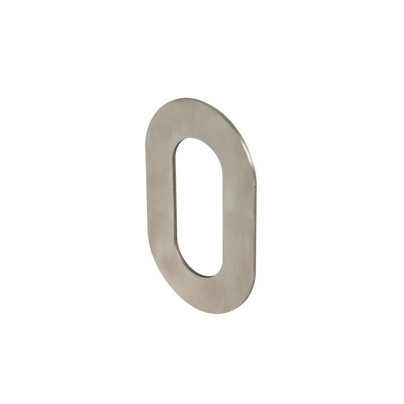 NUMERO 0 P/ATORNILLAR 100X64X2MM INOX SATINADO