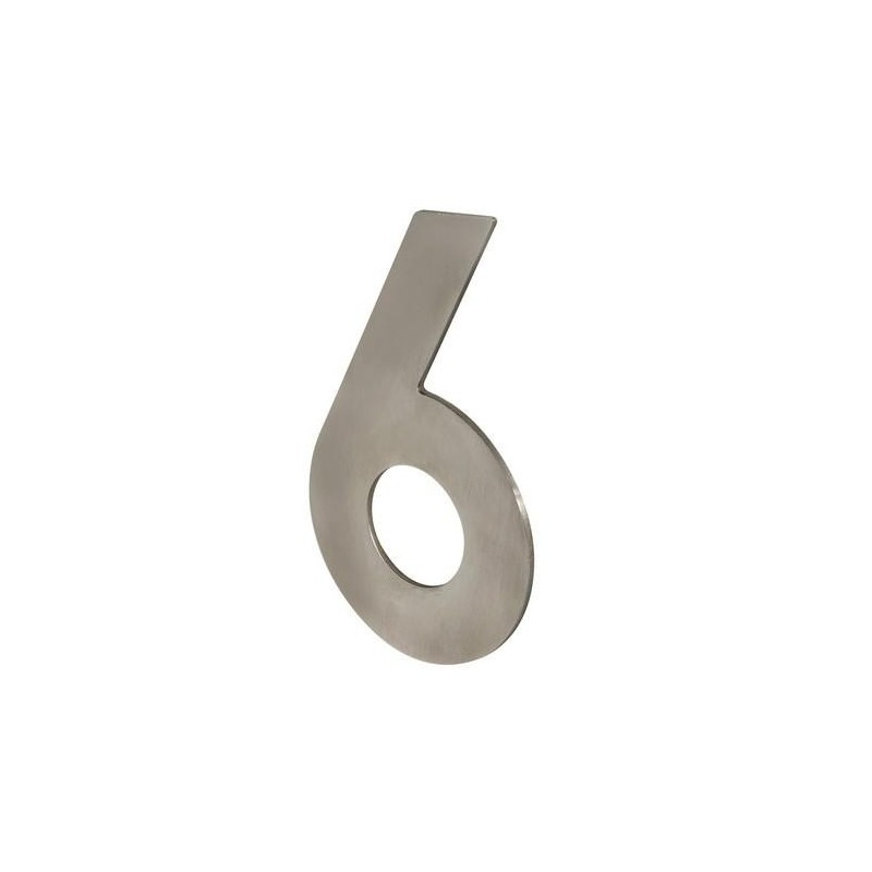 NUMERO 6/9 P/ATORNILLAR 100X64X2MM INOX SATINADO