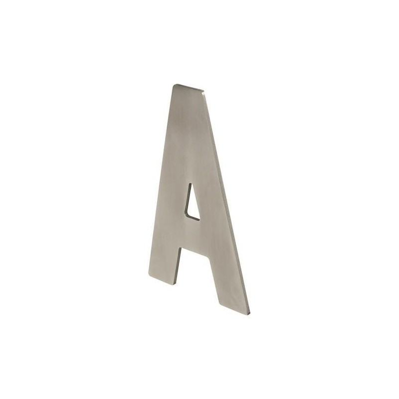 LETRA A P/ATORNILLAR 100X64X2MM INOX SATINADO