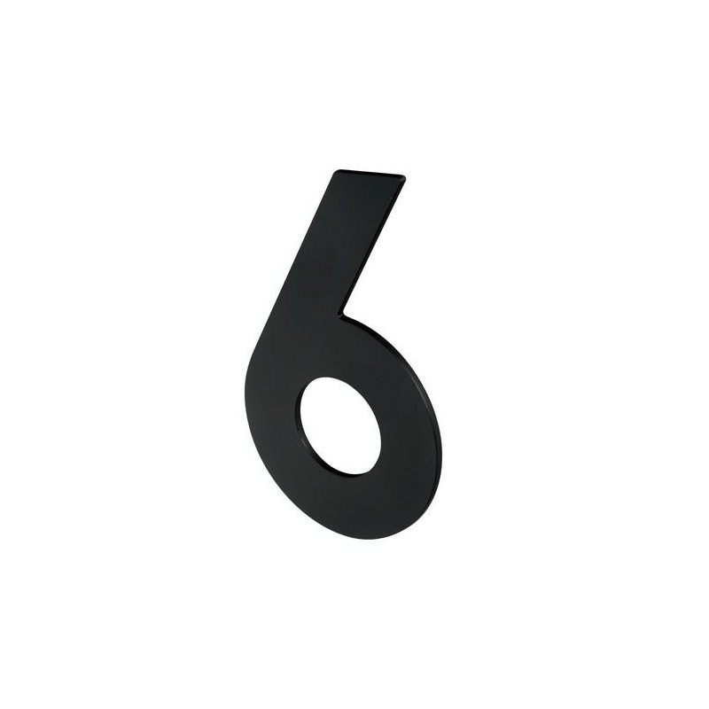 NUMERO 6/9 P/ATORNILLAR 100X64X2MM INOX NEGRO MATE
