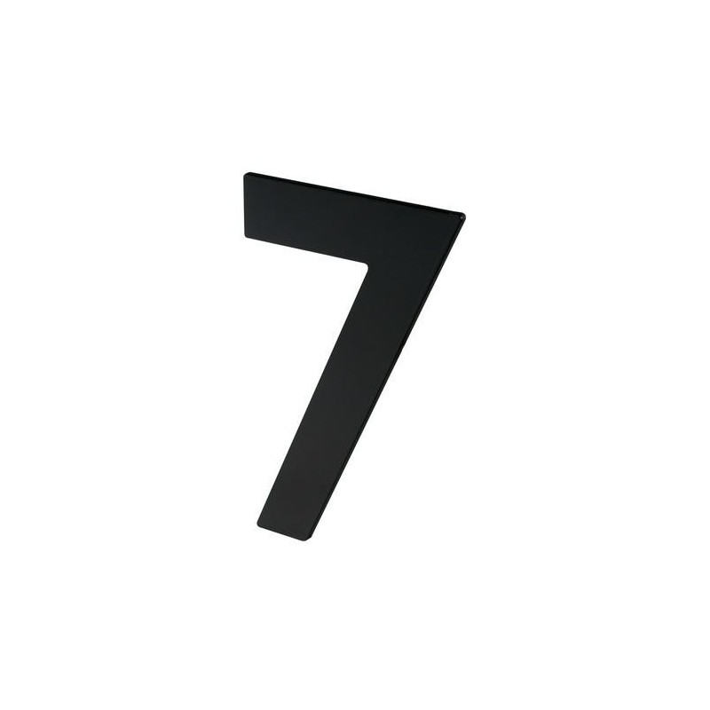 NUMERO 7 P/ATORNILLAR 100X64X2MM INOX NEGRO MATE