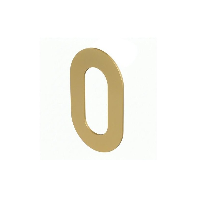 NUMERO 0 P/ATORNILLAR 100X64X2MM INOX LATON MATE