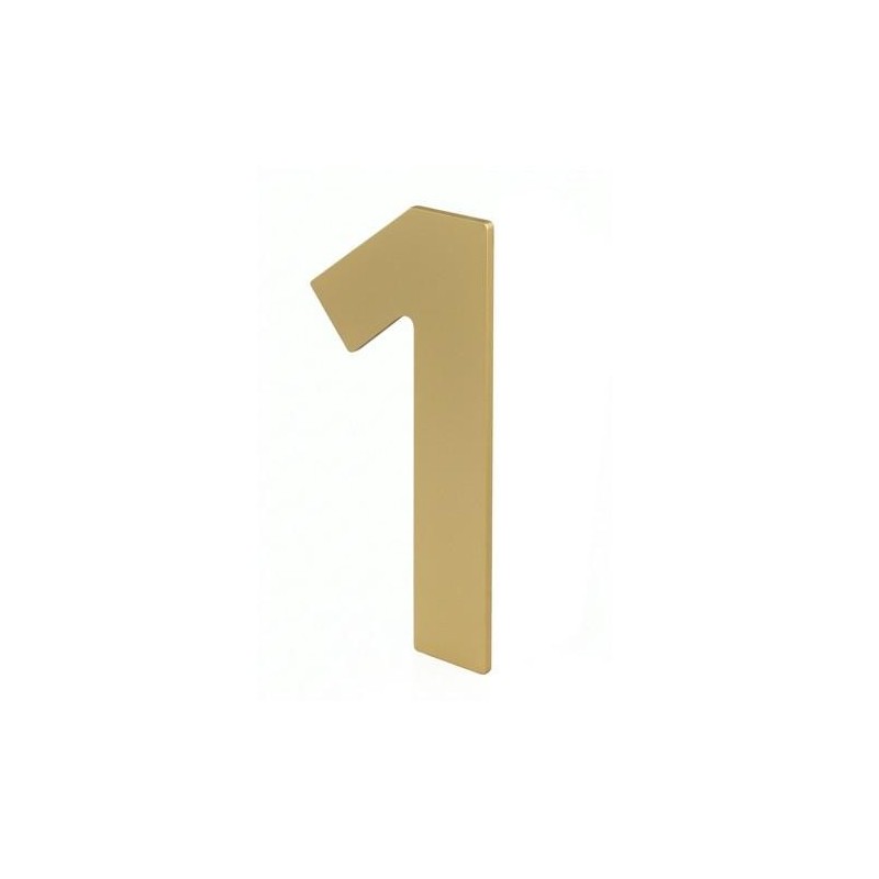 NUMERO 1 P/ATORNILLAR 100X64X2MM INOX LATON MATE