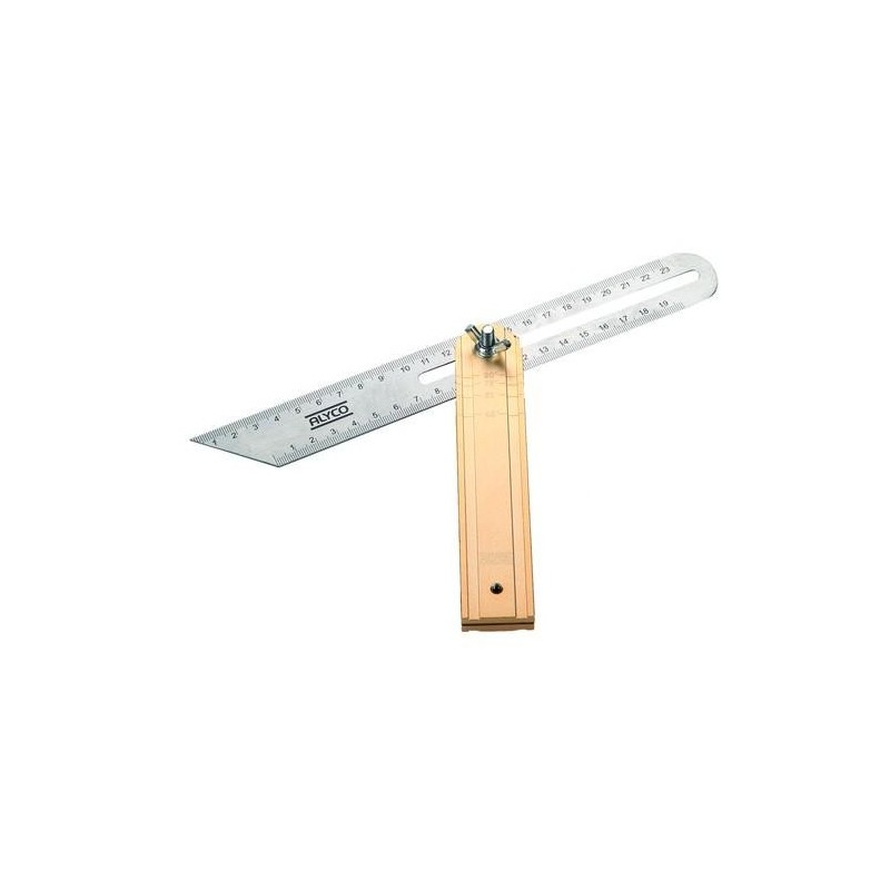 FALSA ESCUADRA ACERO INOX. M/ALUM. 250 M