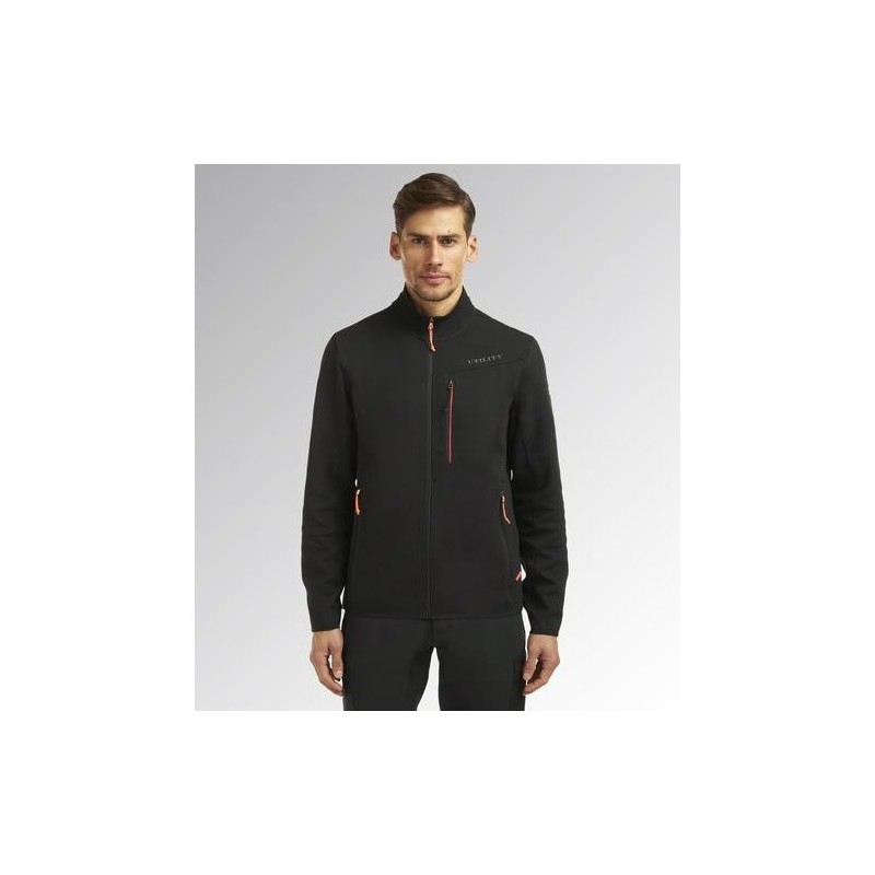 SUDADERA C/CREMALLERA SHADOW NEGRO T.S