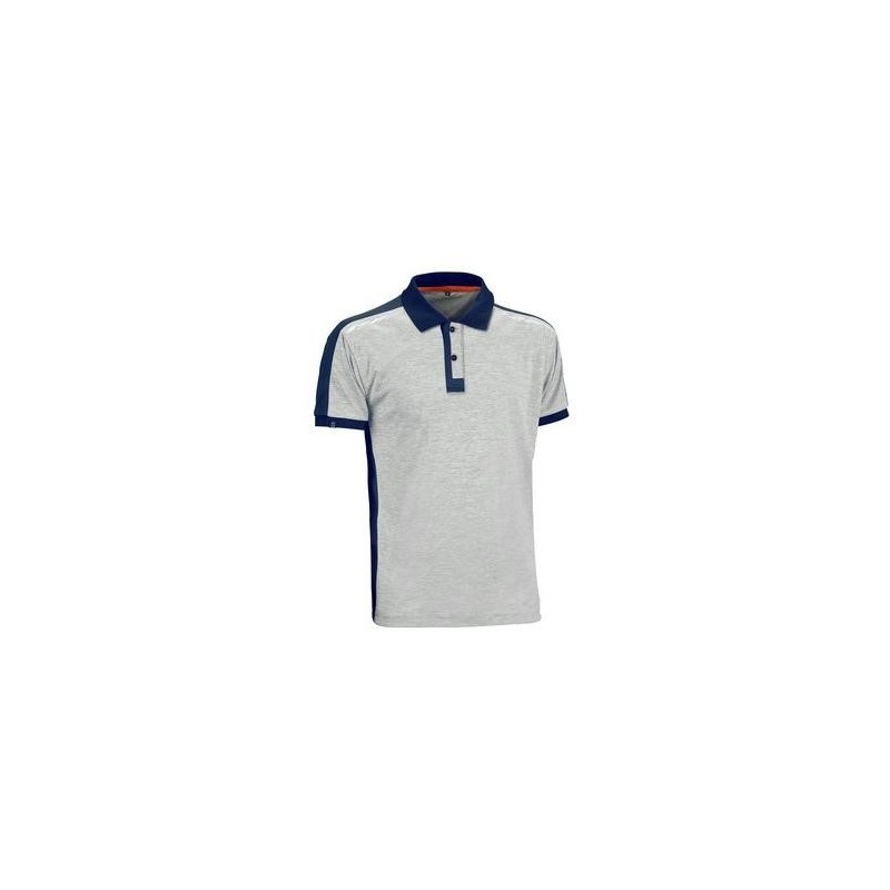 POLO TECNICO M/C ELITE PRO GRIS/AZUL T. M