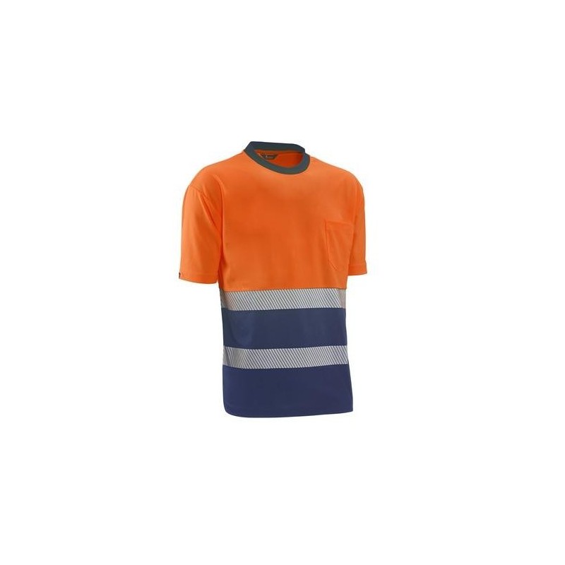 CAMISETA M/C ALTA VISIBILID LONDON NAR/AZUL T.M