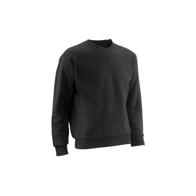 SUDADERA UNISEX NEGRO ALGODON TEAM T.2XL