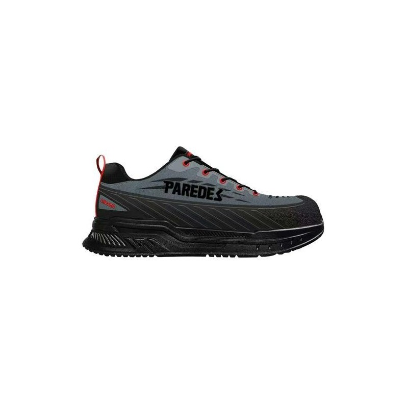 ZAPATILLA SEGURIDAD SORECA NEGRO-ROJO T.48