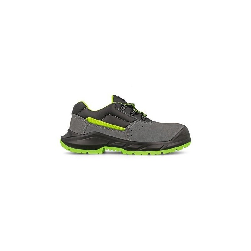 ZAPATILLA SEGURIDAD JOG NEGRO-VERDE T.45