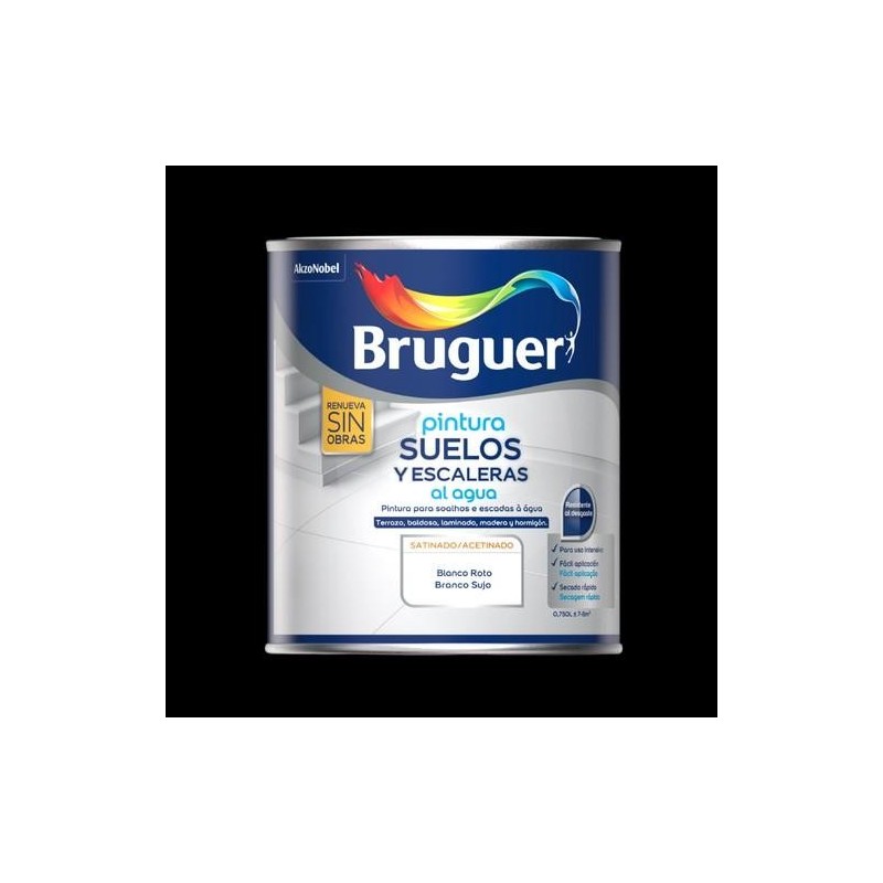 ESMALTE SUELO AGUA SATINADO BLANCO ROTO 2L