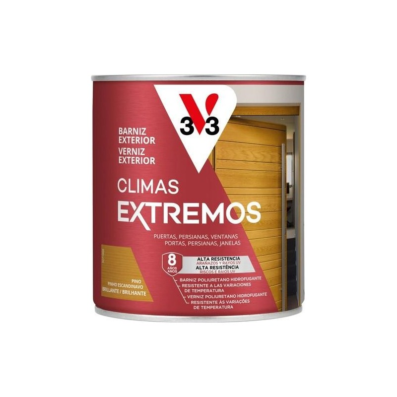 BARNIZ CLIMAS EXTREMOS BRILLANTE PINO 750ML