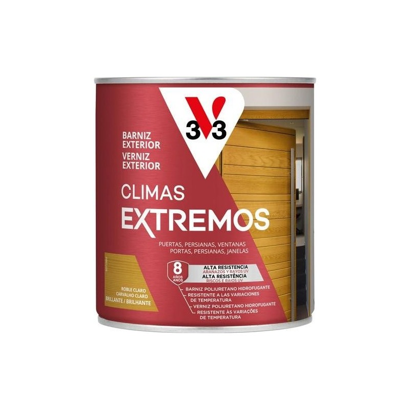 BARNIZ CLIMAS EXTREMOS BRILLANTE ROBLE CLARO 750ML