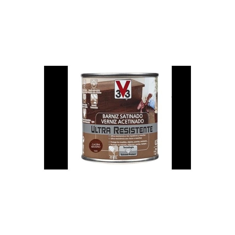 BARNIZ INT. ULTRA RESISTENTE SATIN. 250ML CAOBA
