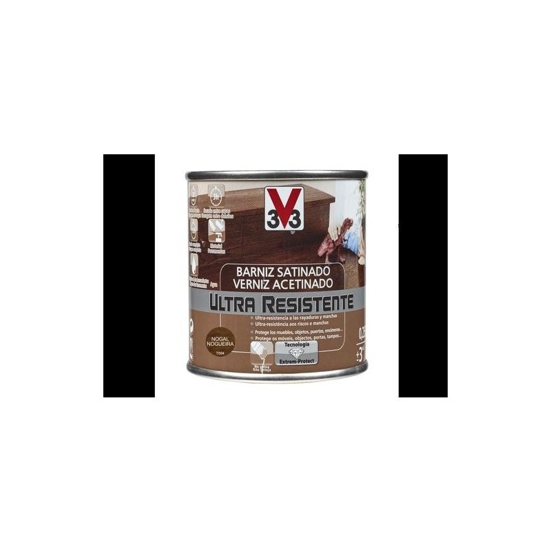 BARNIZ INT. ULTRA RESISTENTE SATIN. 250ML NOGAL