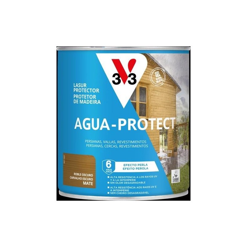 LASURE AGUA PROTECT ROBLE OSCURO MATE 2.5L