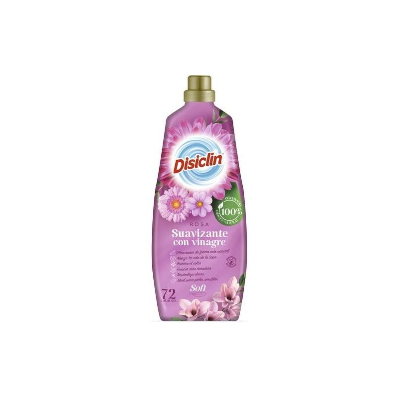 SUAVIZANTE NATURAL CON VINAGRE ROSA 72 DOSIS