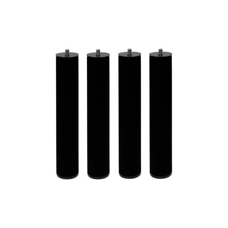 JUEGO 4 PATAS CANAPE PT26 265X50MM S/R NEGRO