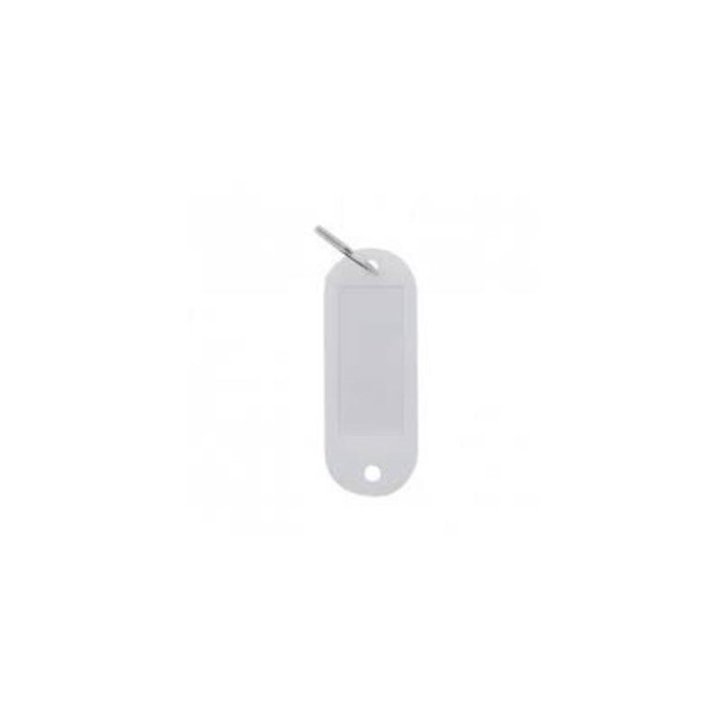 LLAVERO PORTAETIQUETAS BLANCO (BOLSA-100)