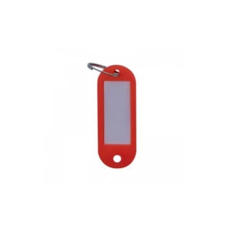 LLAVERO PORTAETIQUETAS ROJO (BOLSA-100)