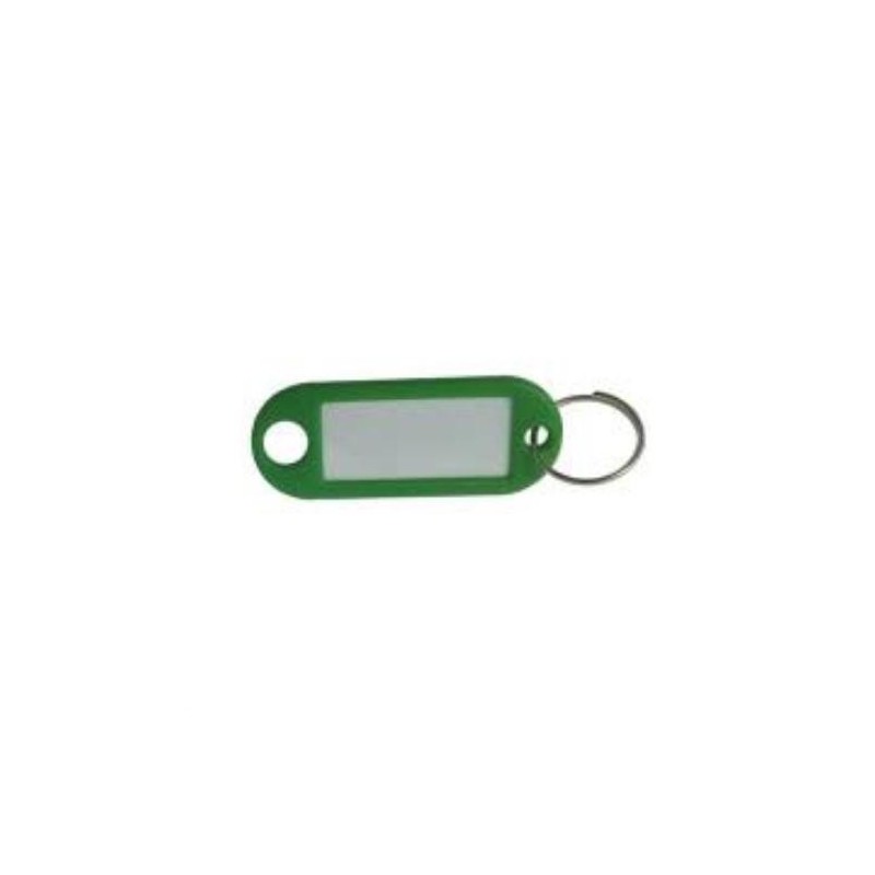 LLAVERO PORTAETIQUETAS VERDE (BOLSA-100)