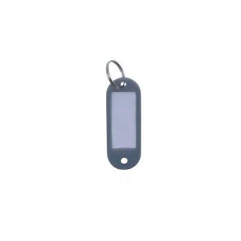 LLAVERO PORTAETIQUETAS GRIS (BOLSA-100)