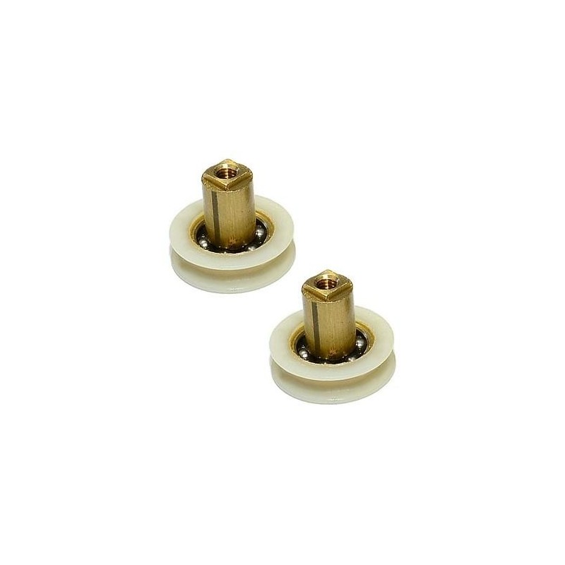 RODAMIENTO MAMPARA TUBO RD02 24MM BLANCO