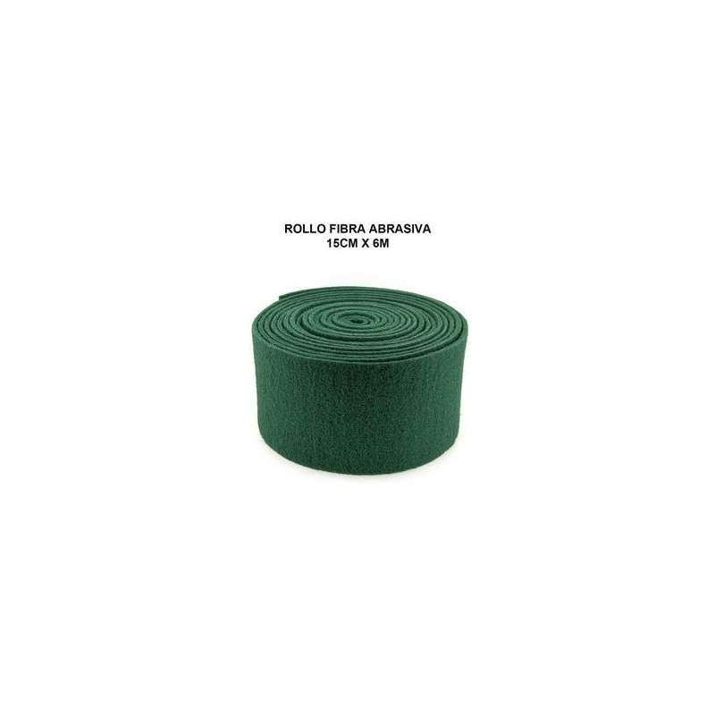 ROLLO FIBRA ABRASIVA VERDE 15CM X 6M ESTROPAJO