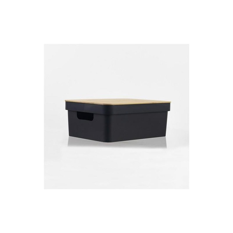 CESTA ORDENACION RECTANGULAR C/ TAPA NEGRO 13L
