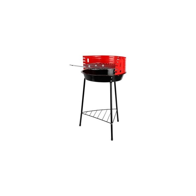BARBACOA CAMPING 33CM ROJA-NEGRO C80215170
