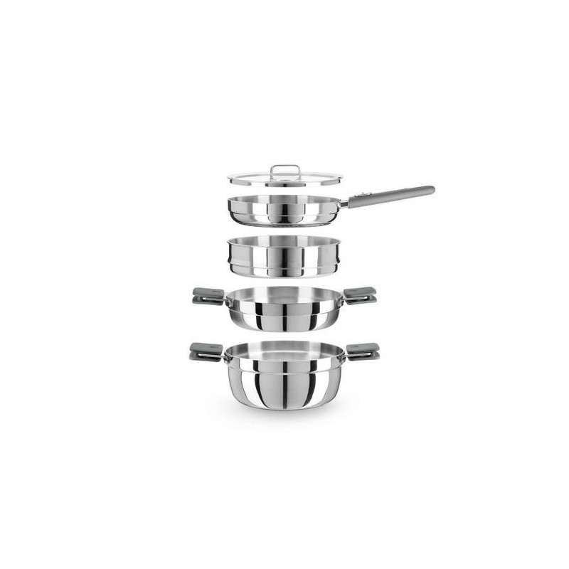SET 24CM COMPAC ACERO INOX MONIX A300024