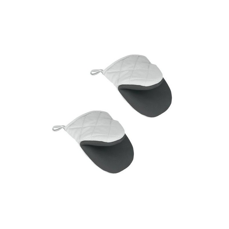 PACK 2 GUANTES COCINA POLIESTER/GOMA 14CM