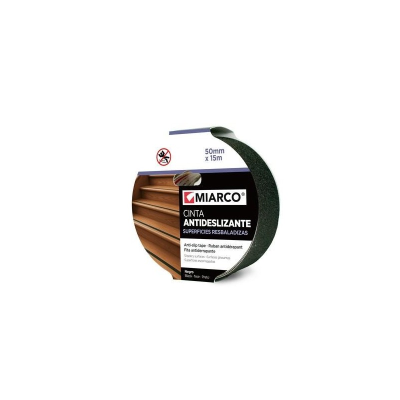 CINTA ANTIDESLIZANTE NEGRO 50MMX15M