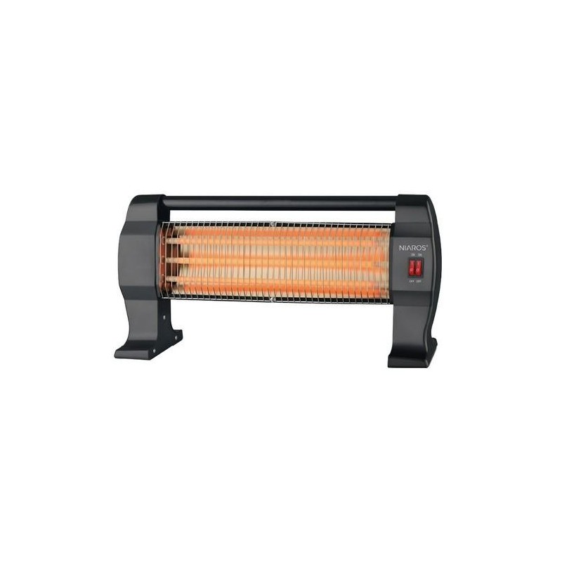 ESTUFA PEANA DE CUARZO BARAM MAX. 1200W NEGRO