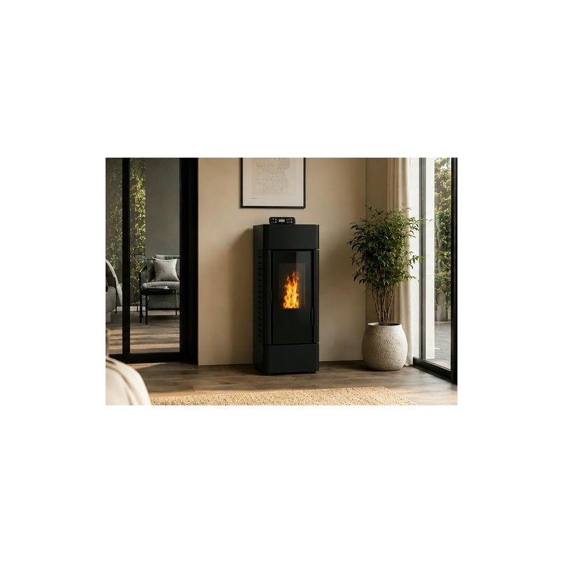 ESTUFA PELLETS XFS FIRESIDE NB-PG 9 KW NEGRO