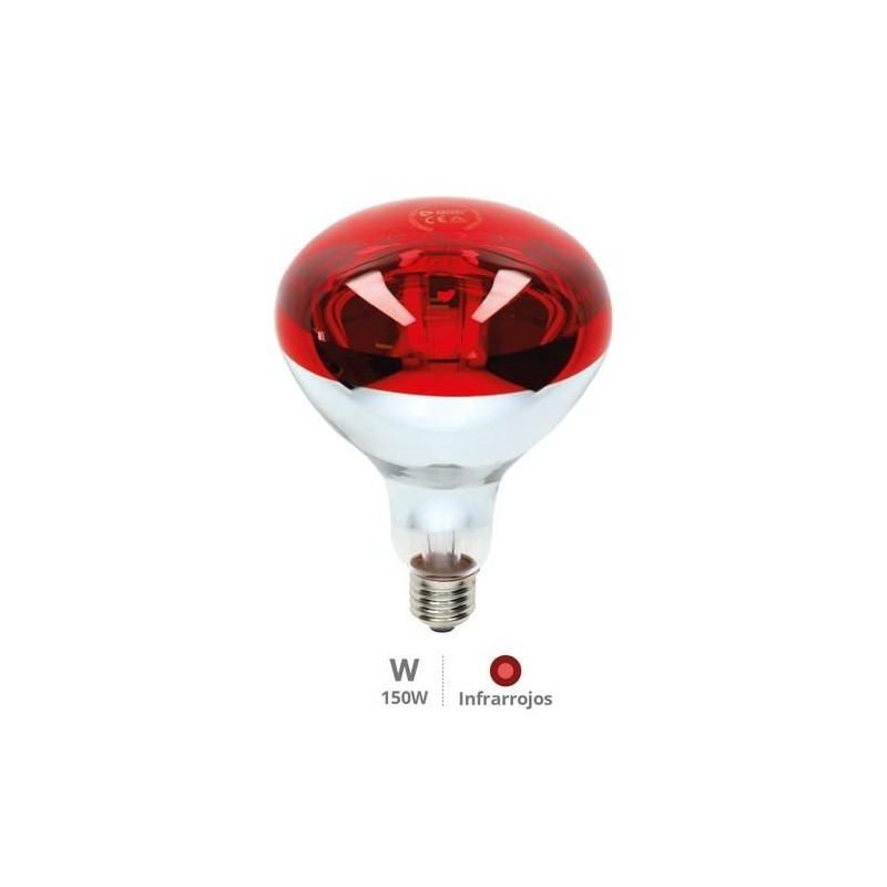 LAMPARA INFRARROJOS 125MM E27 MAX. 150W