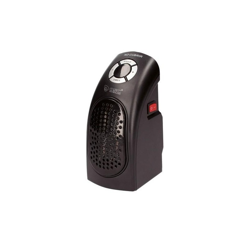 MINI CALEFACTOR SIN CABLE BARDEI MAX. 400W NEGRO