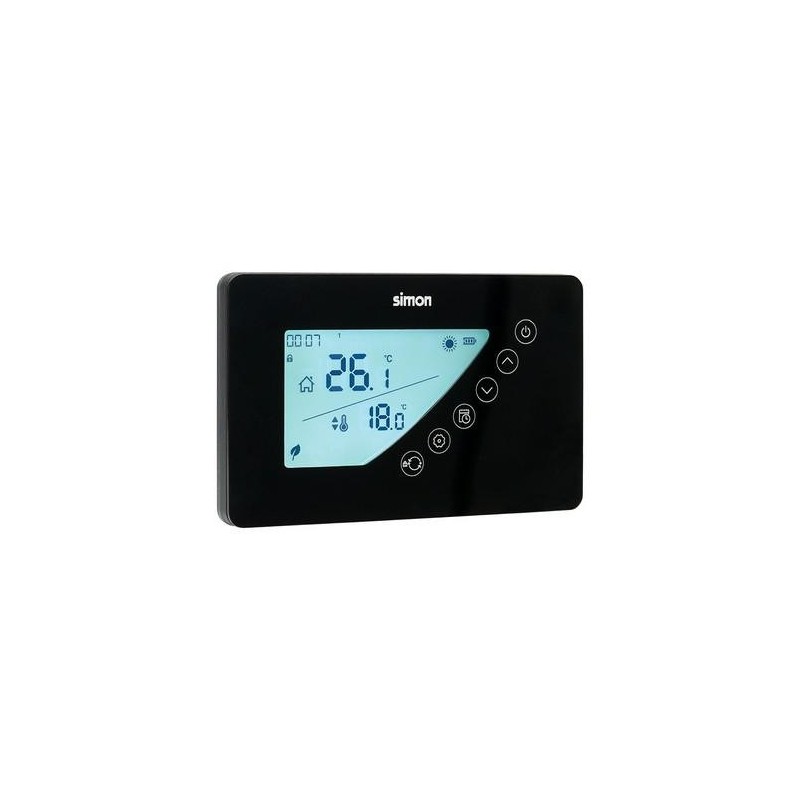 TERMOSTATO DIGITAL PROGRAMABLE SEMANAL S NEGRO