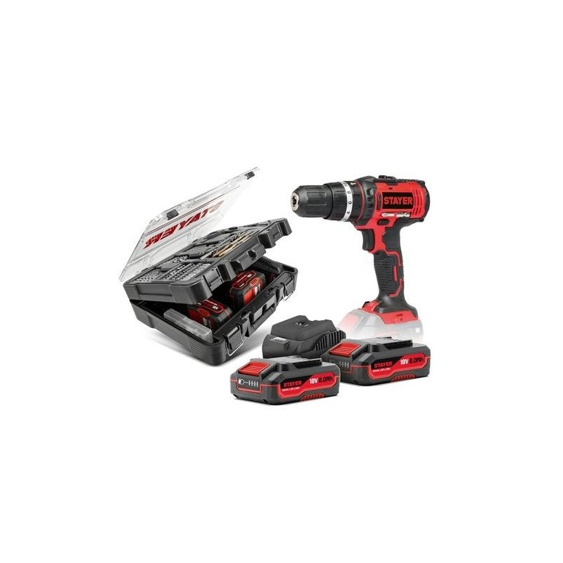 TALADRO PERCUTOR ATORNILLADOR 18V 2 BAT 1.3863