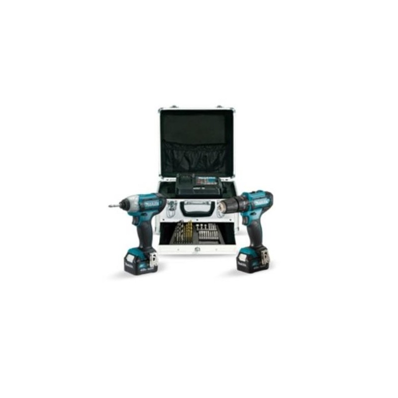 KIT TALADRO HP333D ATORNILLDOR TD110D 2 BATERIAS