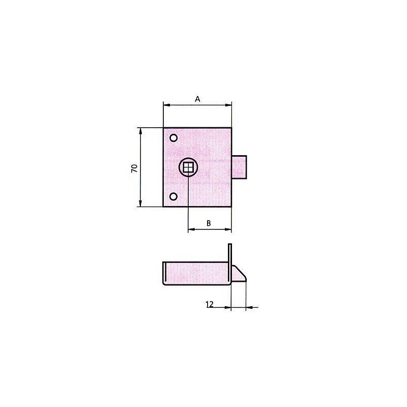 PICAPORTE SOBREPONER 234/50/1 HIERRO ESMALTADO CVL